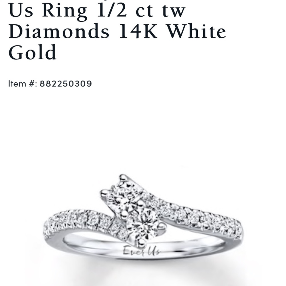 Jared’s Ever us bridal set size 7.5
